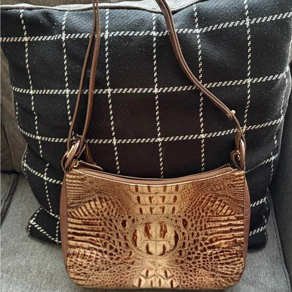 Brahmin Crocodile Embossed Shoulder Bag - Picture 2 of 7